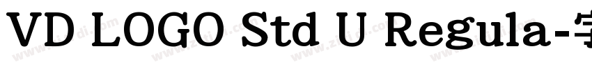 VD LOGO Std U Regula字体转换